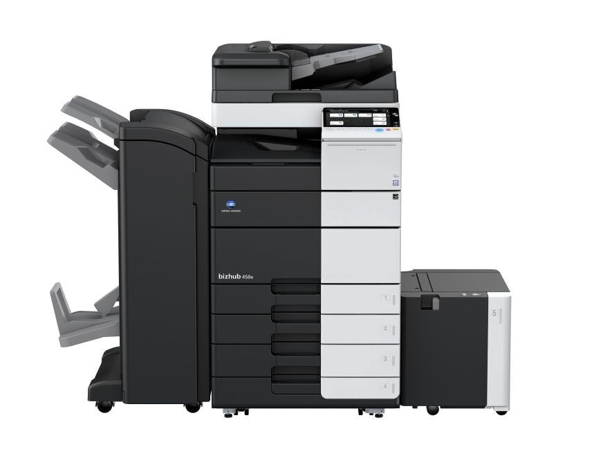 Konica Minolta bizhub 458e – A3 Monochrome Multifunction Printer | Print, Copy & Scan